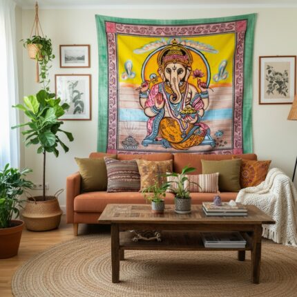 tapiz de algodon de dios Ganesh