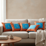 funda de cojin con diseño color oro_5 fundas