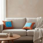 funda de cojin con diseño color oro_2 fundas