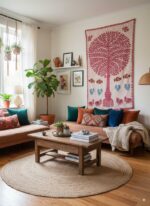 arbol de la vida decorando la pared