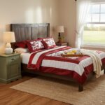 Juego de Colcha de Seda Doble rojo y blanco