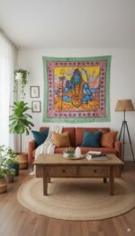 tapiz de algodon de Shiva decoracion pared