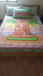 tapiz de algodon de buda sobre cama