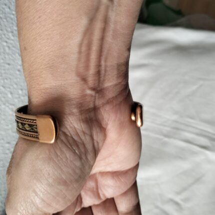 pulsera cobre diseño diamante 3