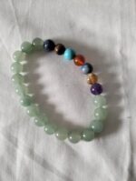 Pulsera 7 chakras y aventurina verde 3