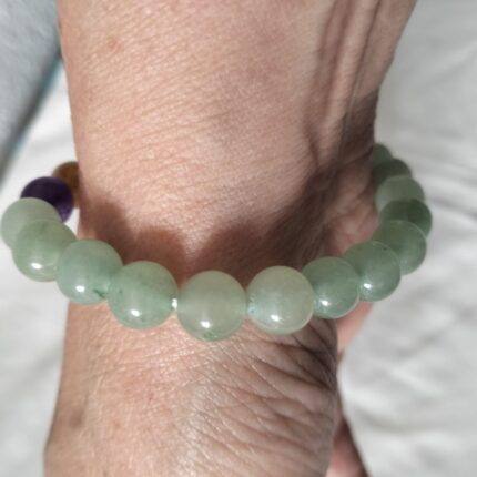 Pulsera 7 chakras y aventurina verde 5