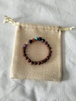Pulsera 7 chakras y rudraksh 2